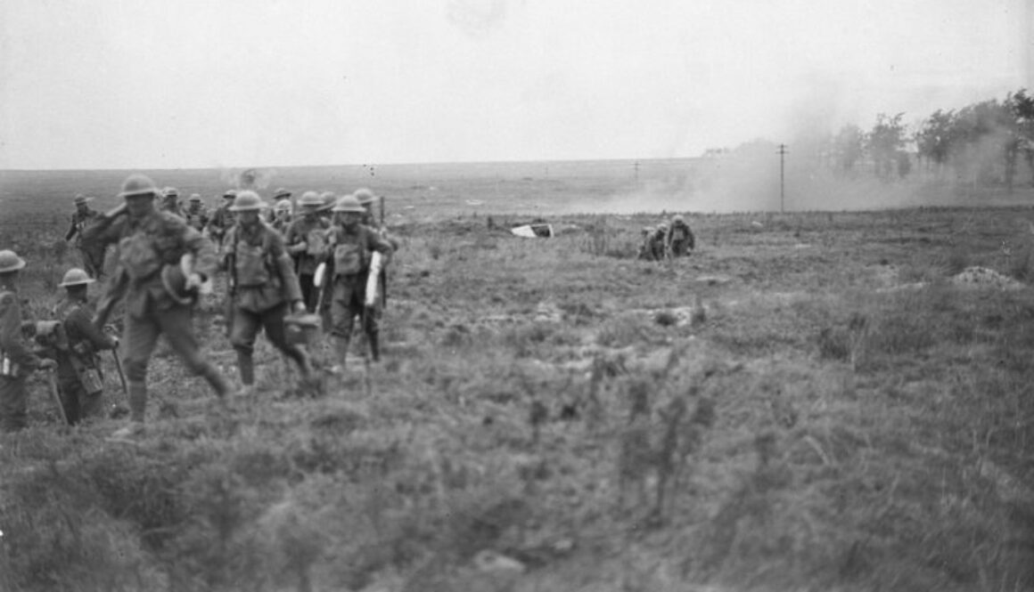 99_Canadians advancing on the Arras front. Advance East of Arras. 2 September, 1918